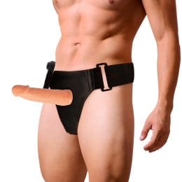 HARNESS ATTRACTION - WILLIAN HOLLOW RNES WITH VIBRATOR 17 X 4.5CM